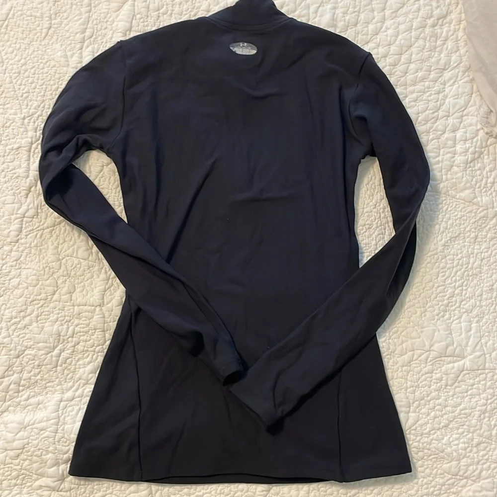 Under armour‎ Black mock turtleneck longsleeve compression shirt kids -medium